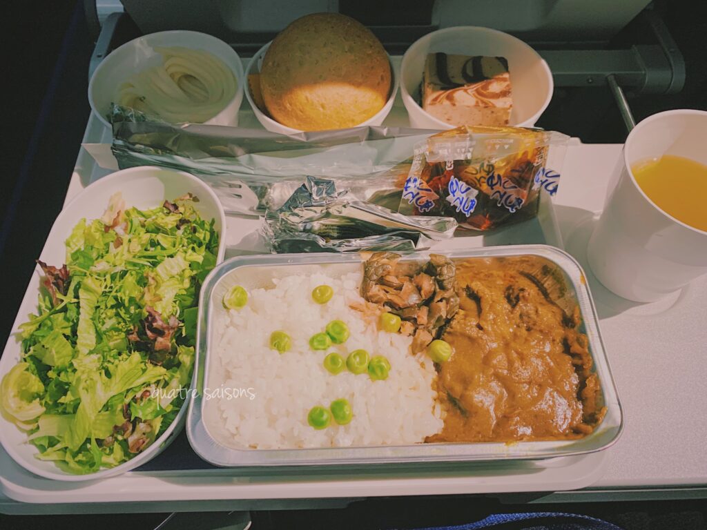ルフトハンザ航空の機内食、ミュンヘンから羽田