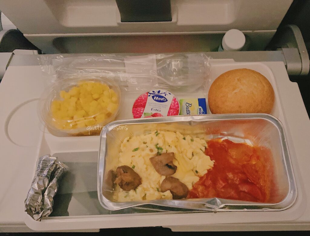 ルフトハンザ航空の機内食、ミュンヘンから羽田