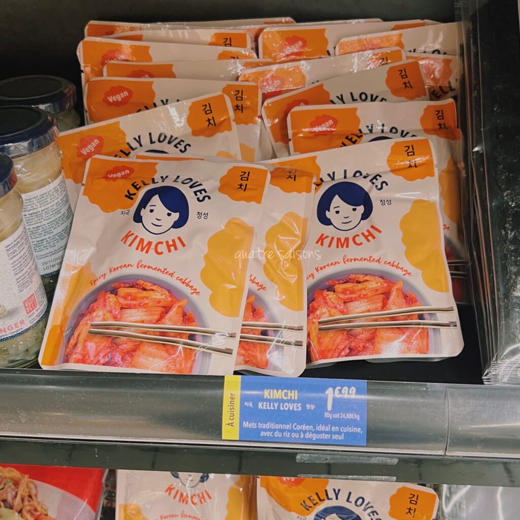 フランスのスーパーで売っているキムチ