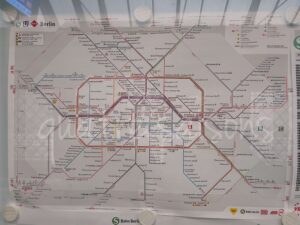 ベルリン市内の鉄道路線図