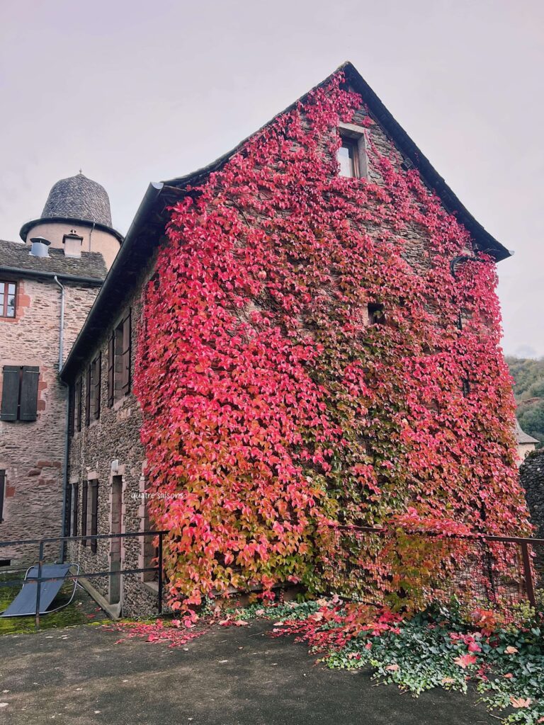 フランスの美しい村、コンクの秋の紅葉🍁