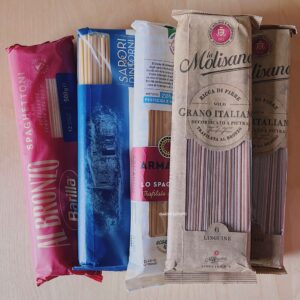 イタリアのスーパーで購入したパスタ