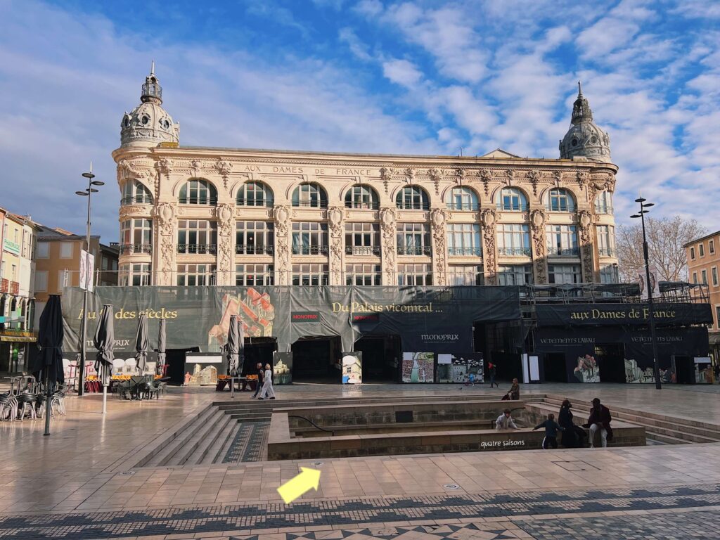 南フランス、ナルボンヌにあるドミティア街道