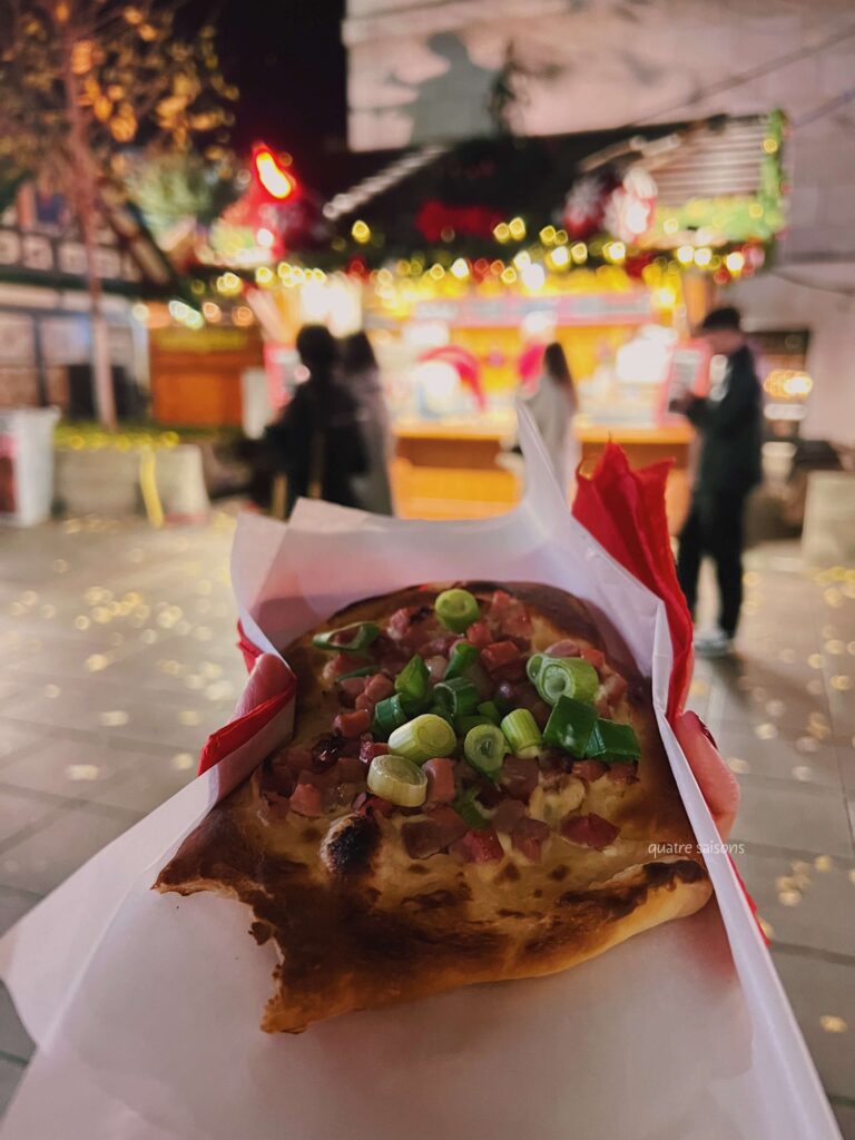 シュトゥットガルトのクリスマスマーケットのマルクト広場で食べた食事