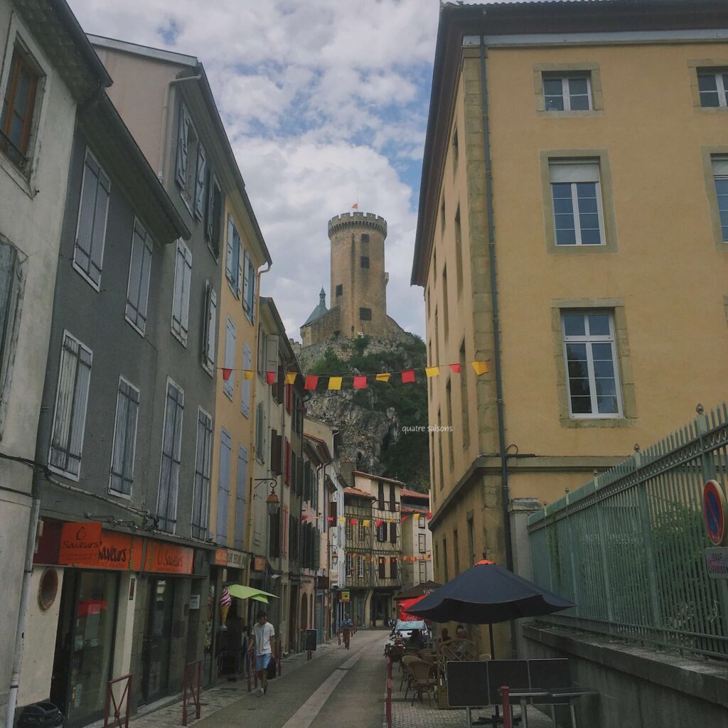 フランス南西部の街フォワの街