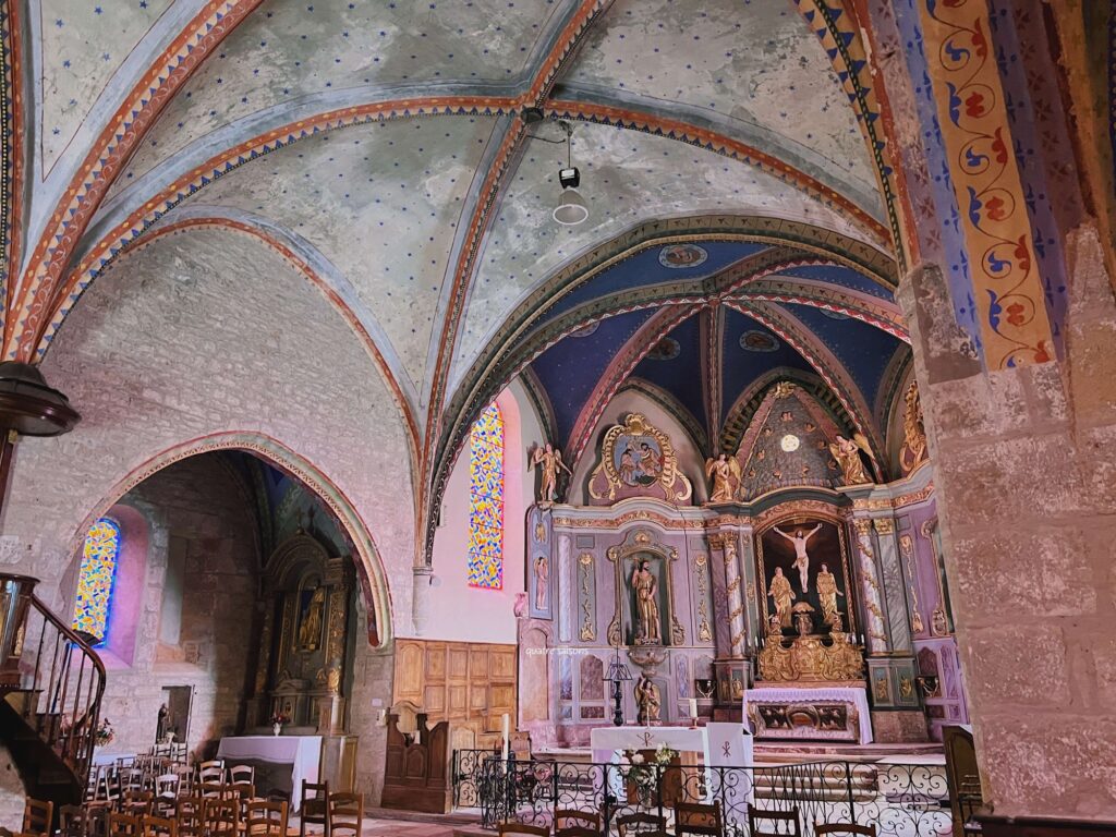 フランス南西部の村ルブルサックのサン・ジャン・バティスト教会（L’église Saint-Jean-Baptiste）
