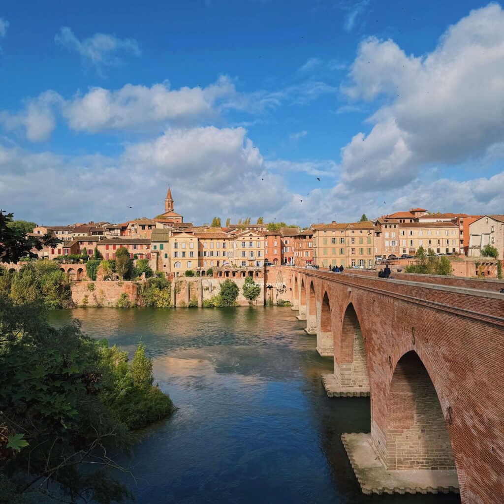 フランス南西部の街、アルビのポンヴュー(古い橋)