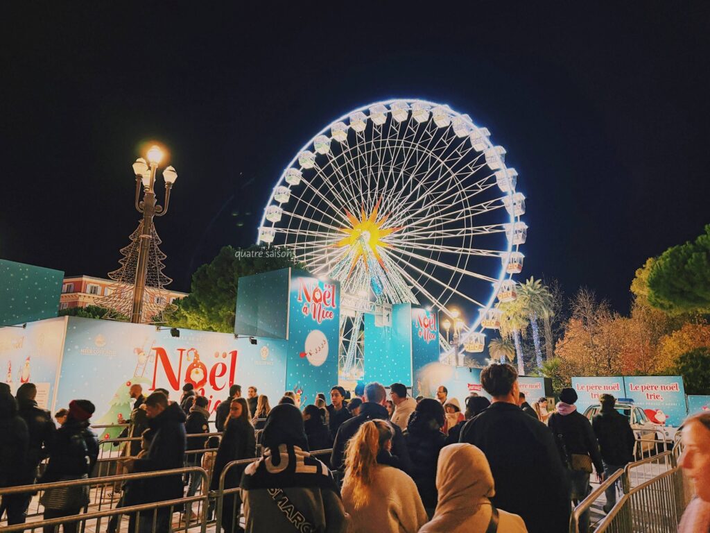 南フランスの街、ニースのクリスマスマーケット