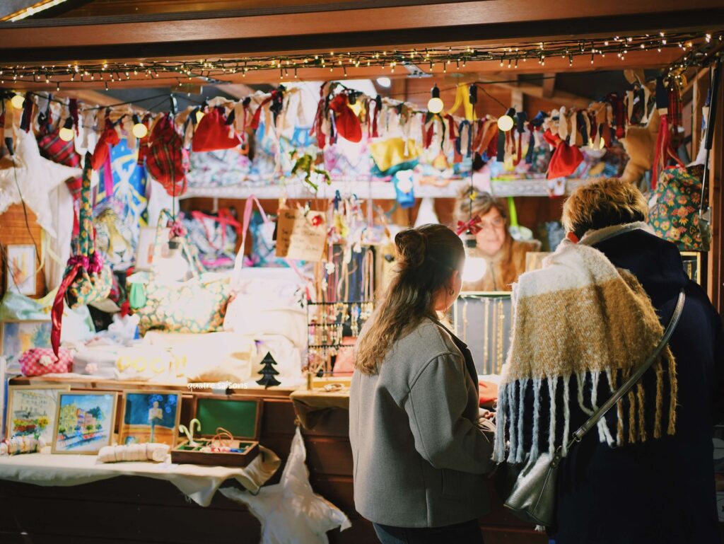 南フランスの街、ニースのクリスマスマーケット