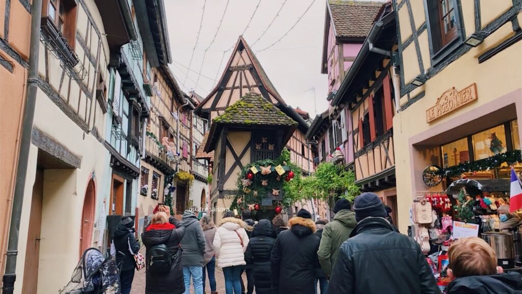 アルザス地方の村、エギスハイムの街並み