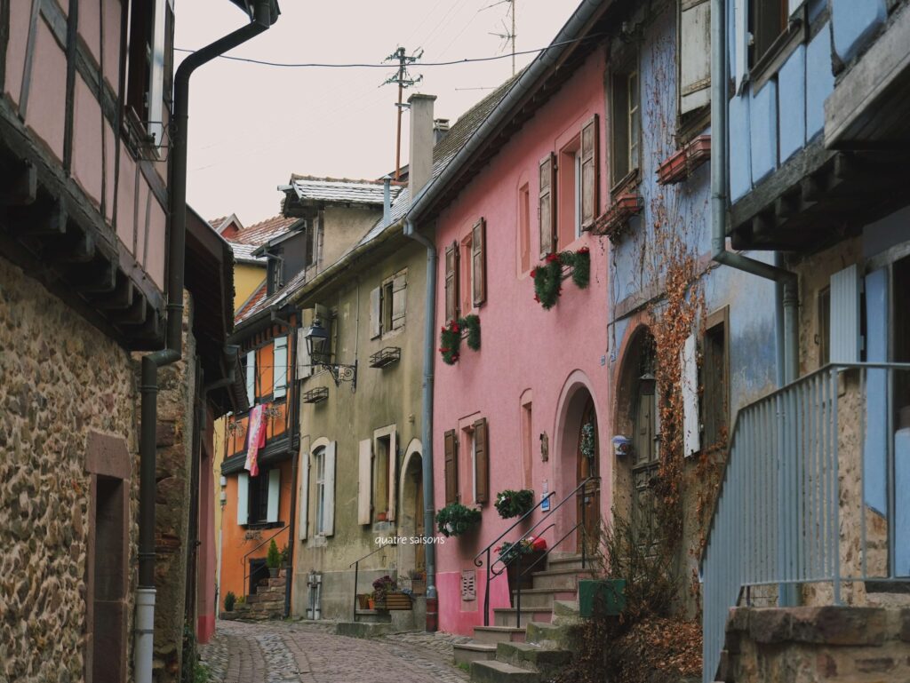 アルザス地方の村、エギスハイムの街並み