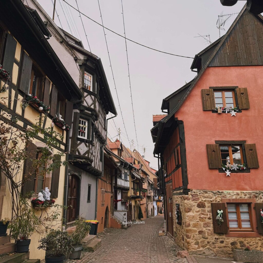 アルザス地方の村、エギスハイムの街並み