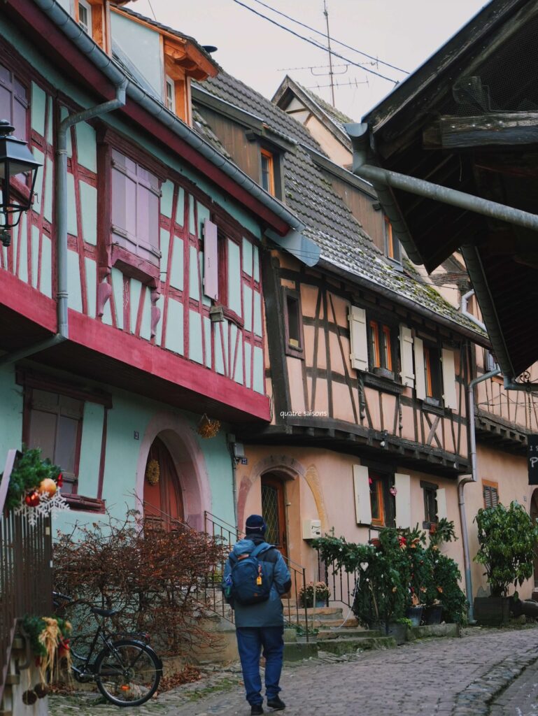 アルザス地方の村、エギスハイムの街並み