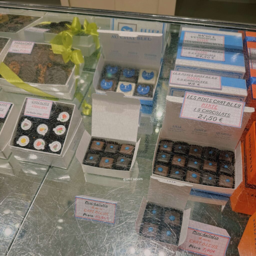 フランスの街、リールのチョコレート屋さんAu Chat Bleu