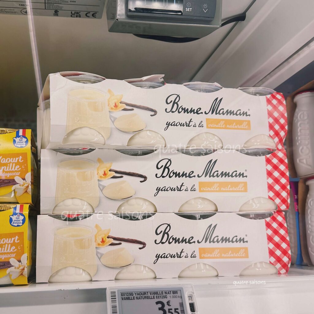 フランス限定、ボンヌママンのヨーグルト