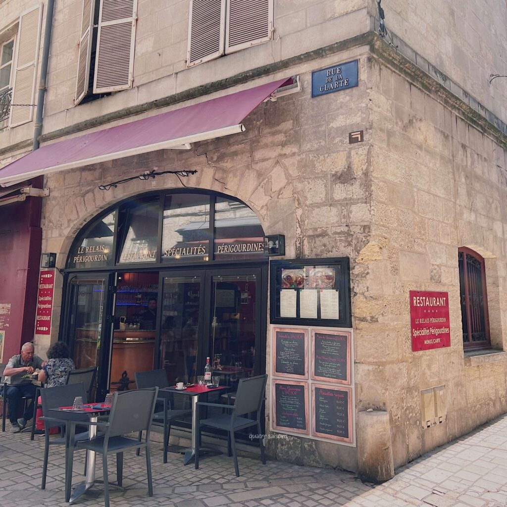 フランス南西部の街、ペリグーで利用したレストラン、Le Relais Périgourdin