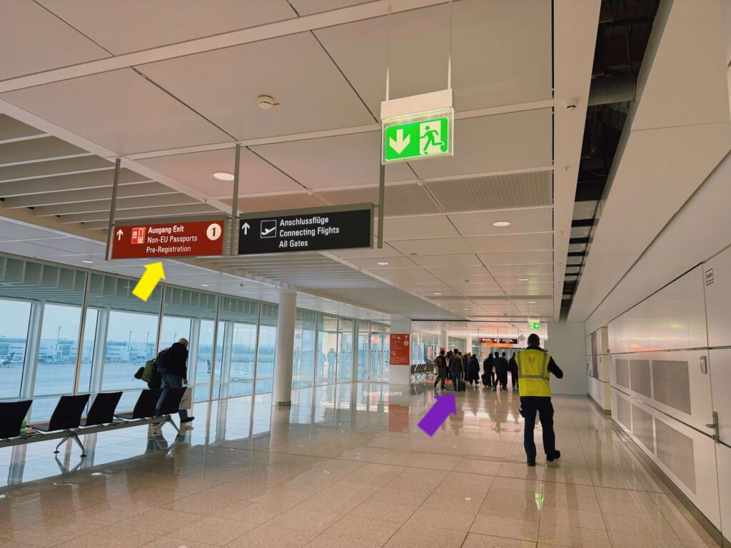 ミュンヘン空港でヨーロッパ線への乗り継ぎ、2026年3月