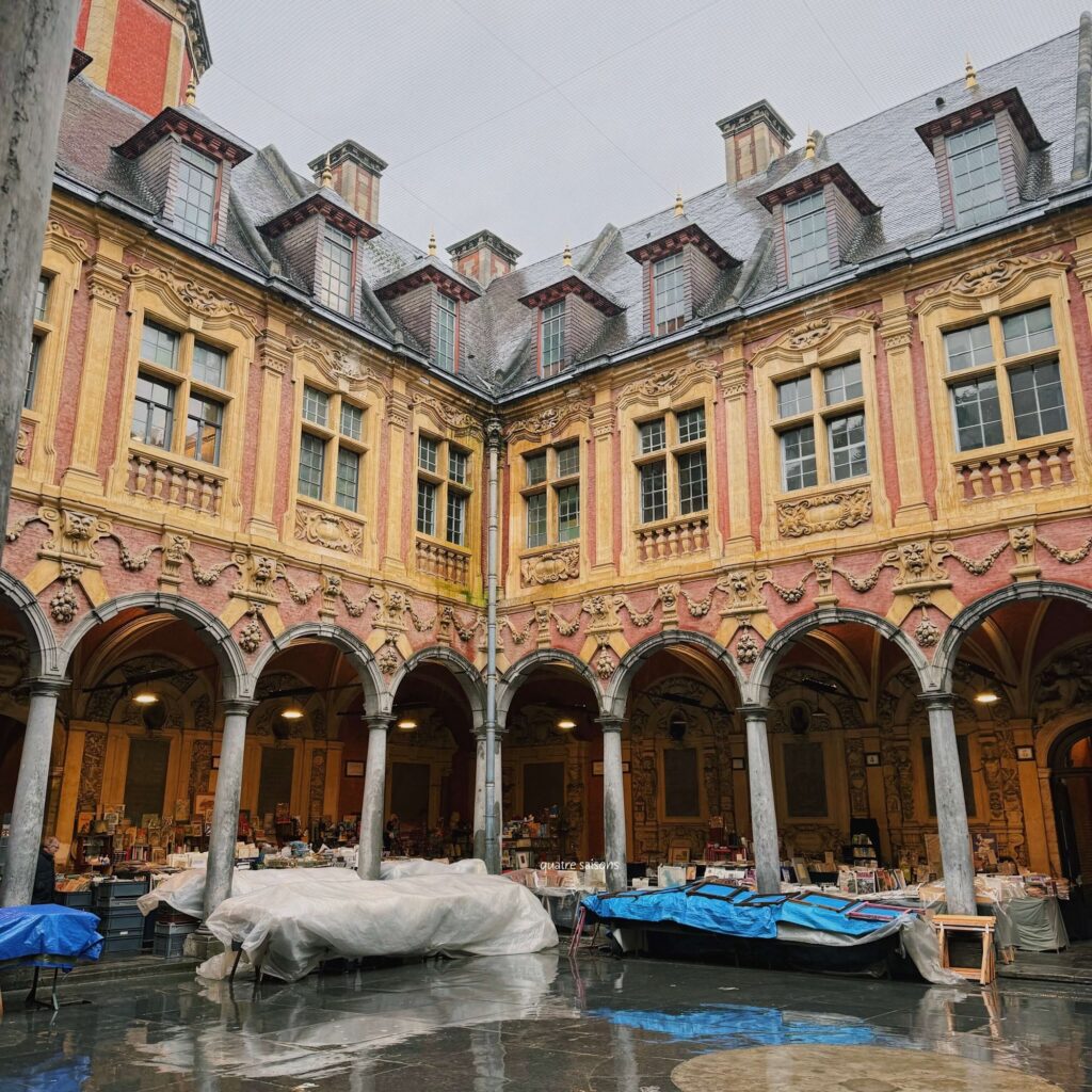 フランス・リールの旧証券取引所(La Vieille Bourse)の古本市