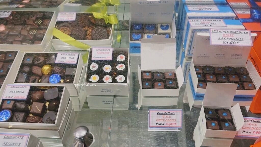 フランスの街、リールのチョコレート屋さんAu Chat Bleu