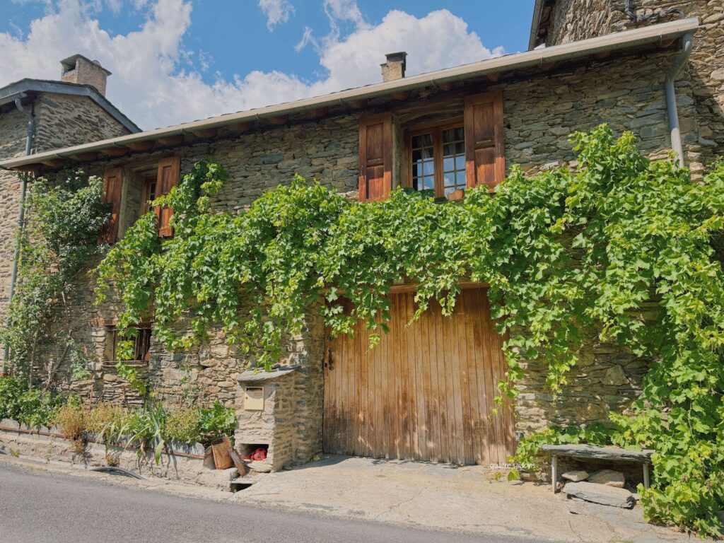フランス南西部、エヴォル村の美しい花々