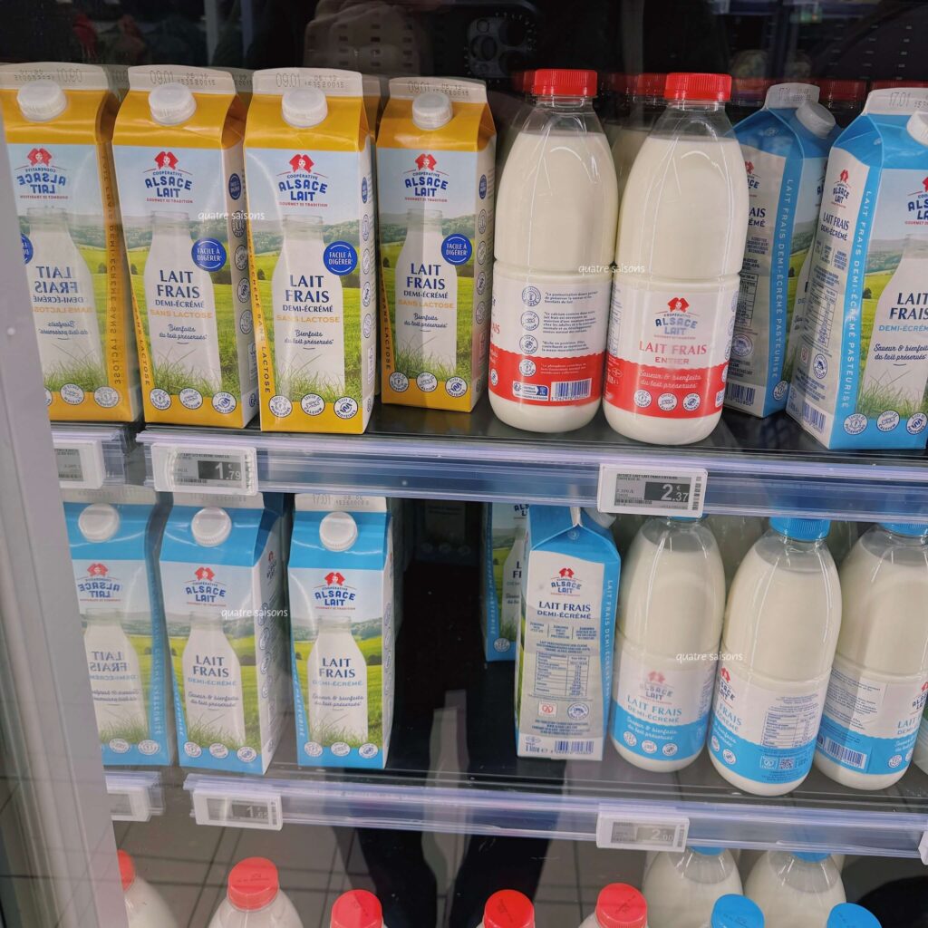 アルザス地方でのみ販売されている乳製品