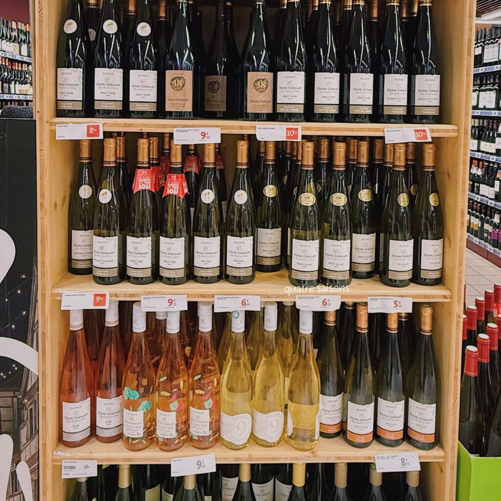 アルザスのスーパーで販売しているアルザスワイン