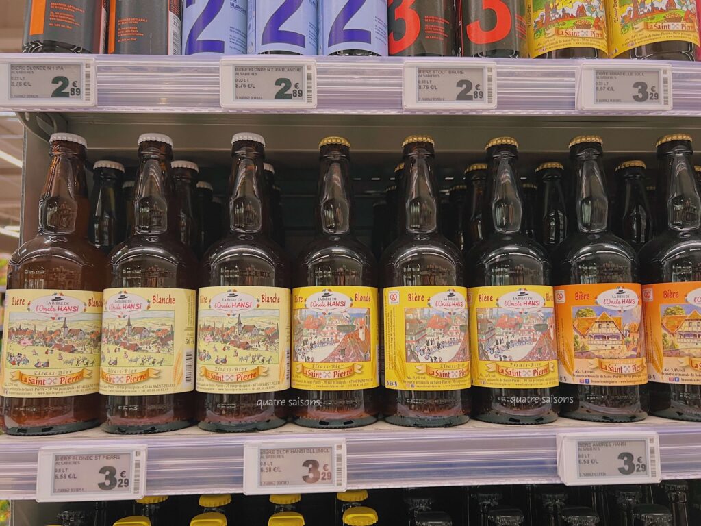 Hansiのイラストがついたアルザスのビール
