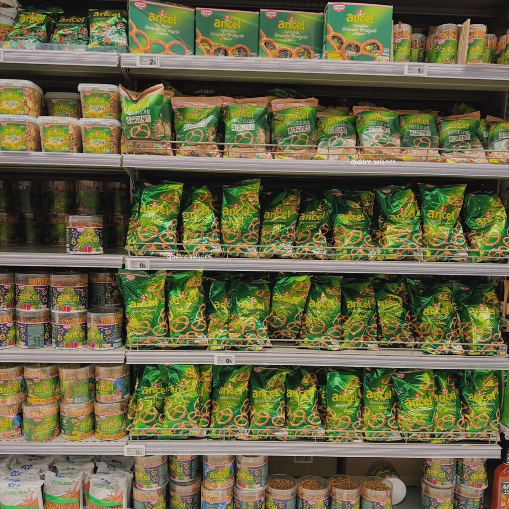 フランスのスーパーでよく販売しているancelのプレッツェル