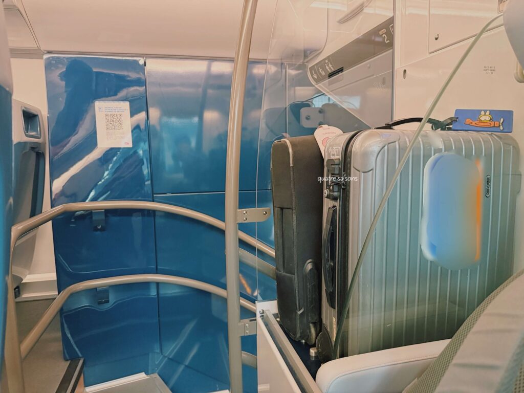パリのサンラザール駅からジヴェルニーの駅まで行く電車の車内
